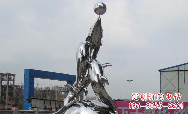 益阳不锈钢海豚雕塑海洋之美的象征