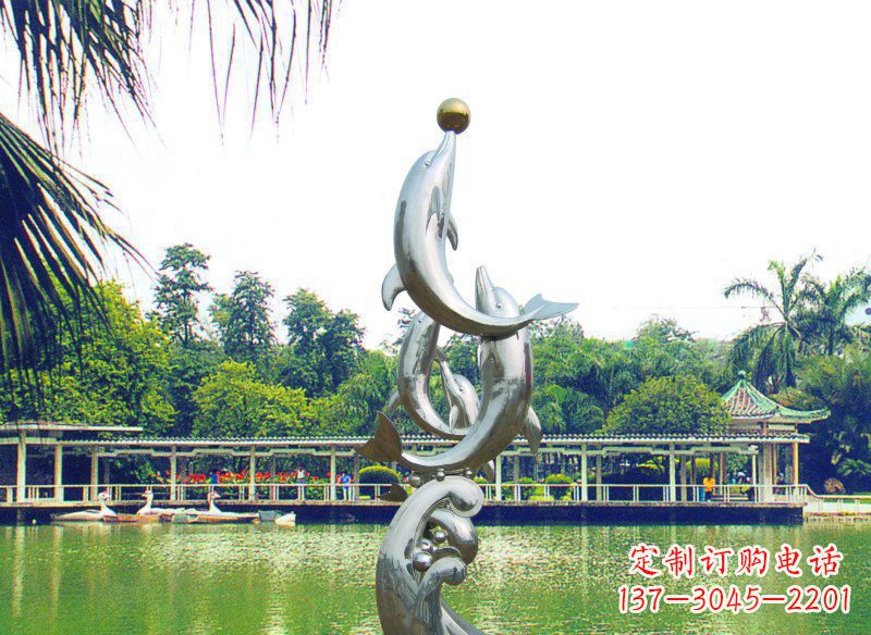 益阳不锈钢海豚艺术与美的完美结合