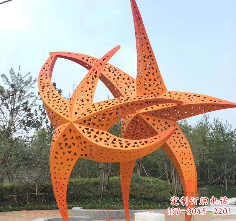益阳不锈钢海星海洋动物雕塑——美丽的海洋艺术