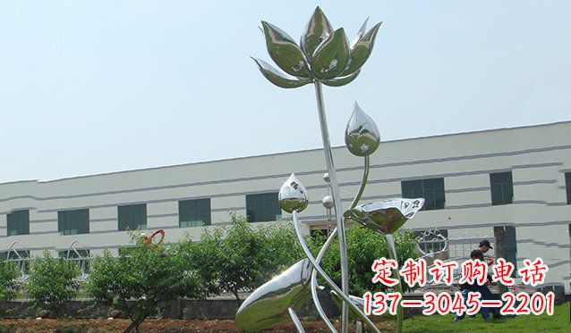 益阳不锈钢荷花雕塑