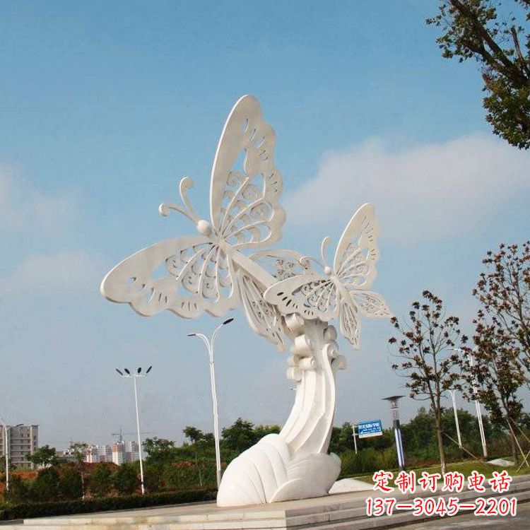 益阳不锈钢蝴蝶雕塑——美丽传递自然之美