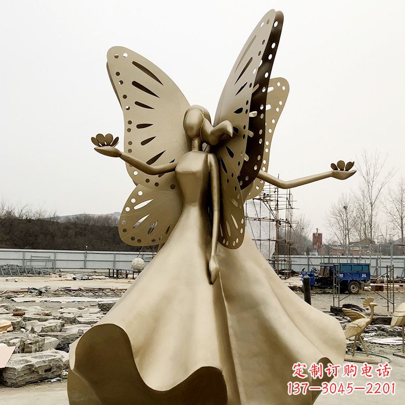 益阳不锈钢蝴蝶少女艺术与美的完美结合