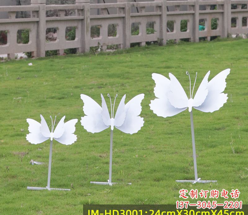 益阳不锈钢蝴蝶组合雕塑精美的艺术品