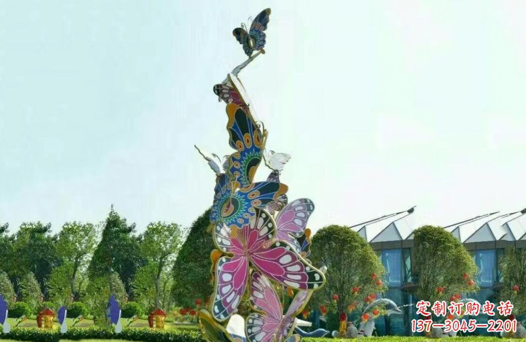 益阳不锈钢蝴蝶美丽的雕塑之美