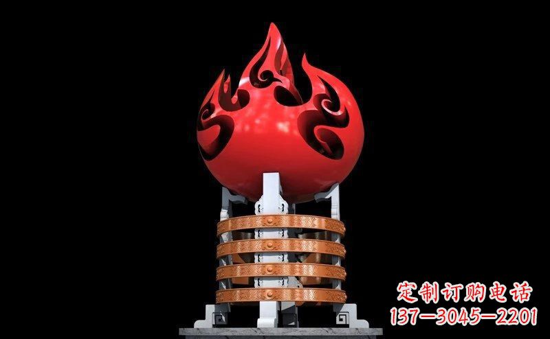 益阳不锈钢火炬雕塑传承奋进精神