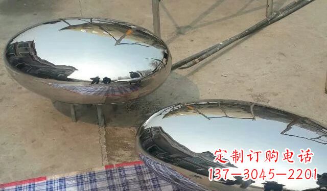 益阳不锈钢鸡蛋雕塑精美的艺术作品