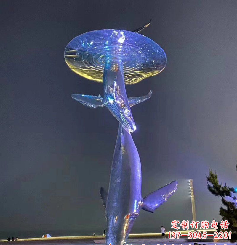 益阳不锈钢鲸鱼雕塑——传承着海洋的精灵魅力