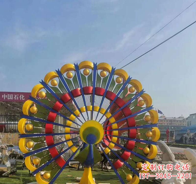 益阳不锈钢孔雀雕塑艺术的精美表达