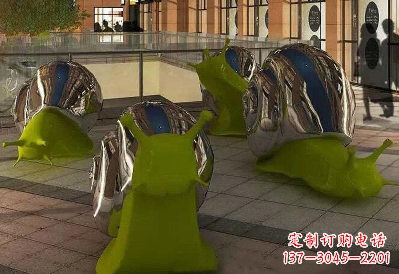 益阳不锈钢蜗牛雕塑融合现代技术与传统艺术