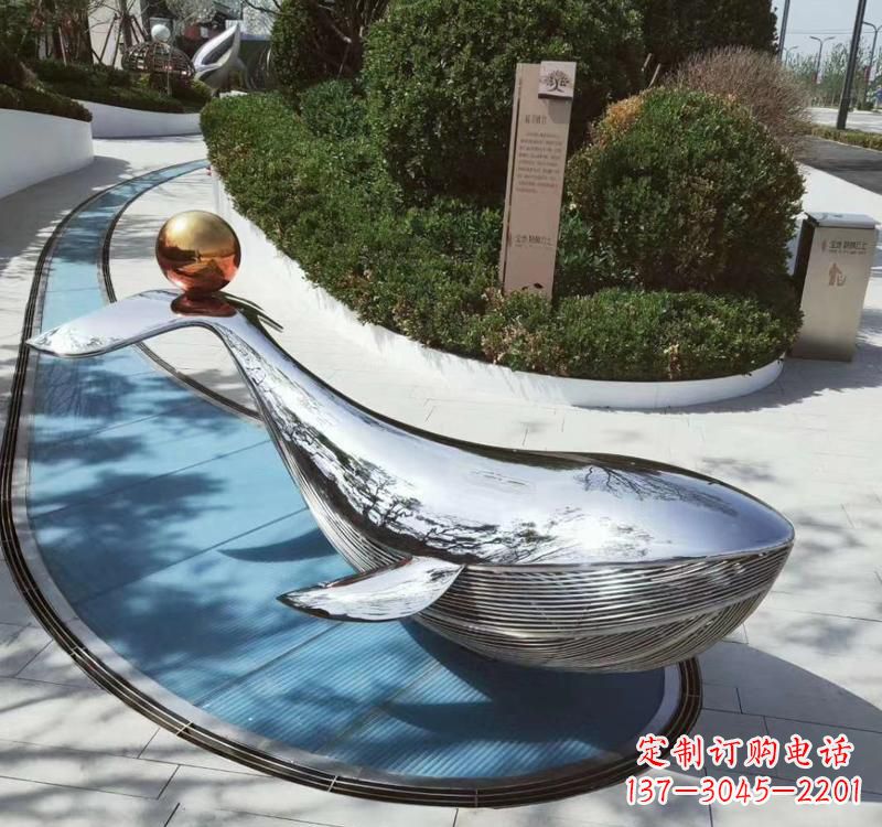 益阳精美不锈钢海豚雕塑