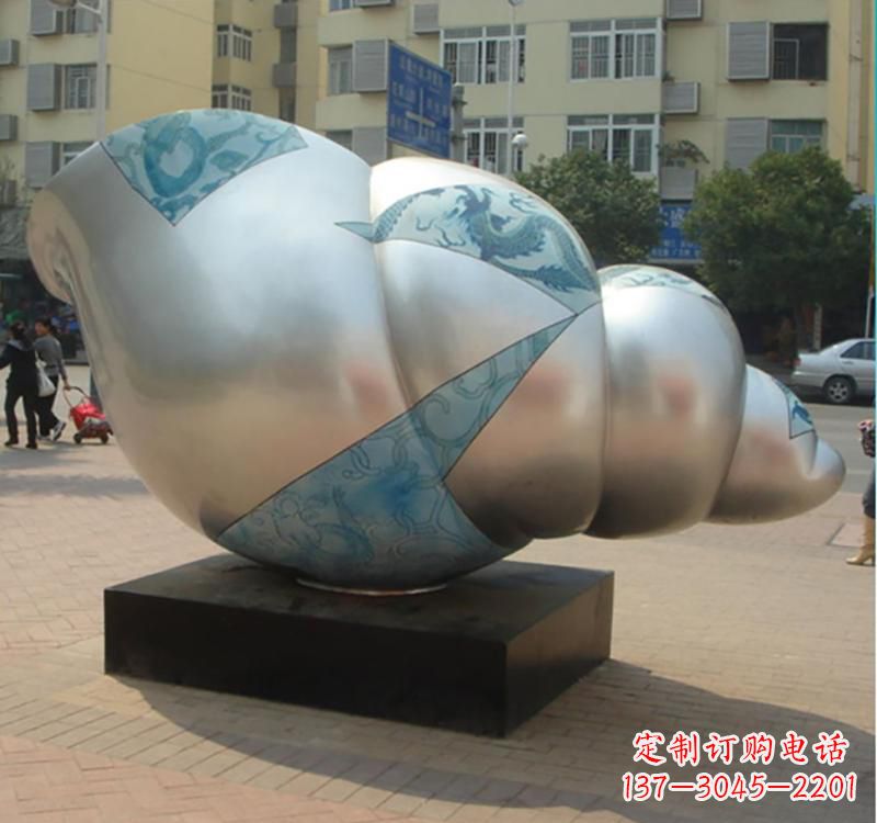 益阳不锈钢海螺雕塑艺术的精美融合