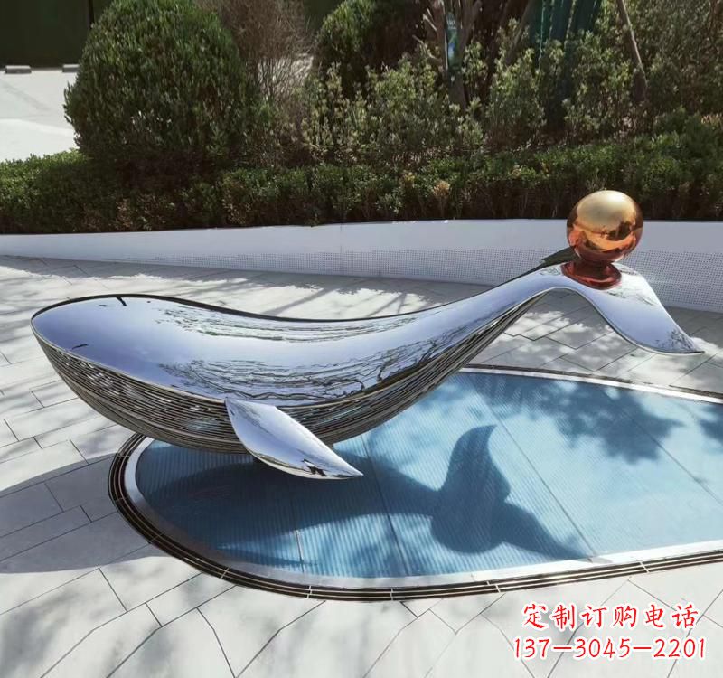 益阳不锈钢海豚雕塑精美而优雅