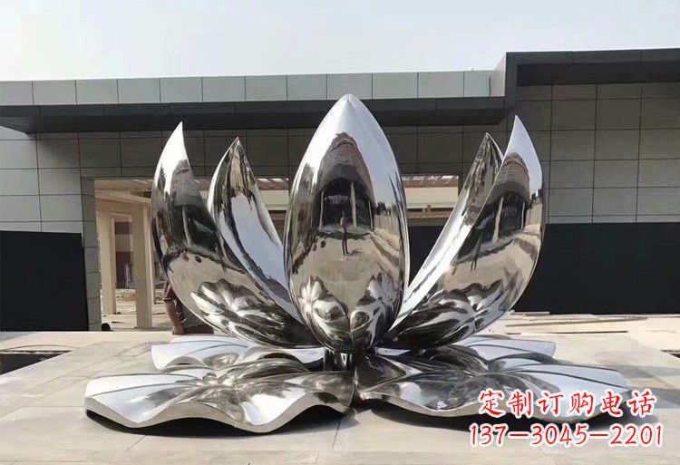 益阳不锈钢荷花雕塑