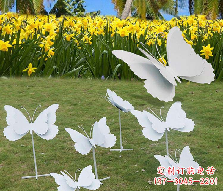 益阳不锈钢镜面蝴蝶雕塑演绎美丽传奇