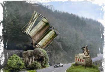 益阳神农本草经竹简雕塑——传承中华文化精髓