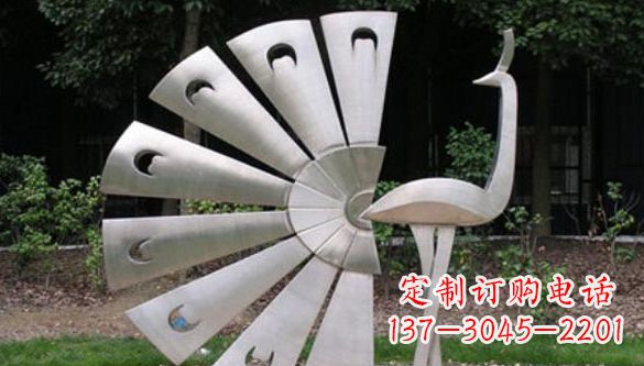 益阳不锈钢孔雀雕塑—景观中的瑰宝
