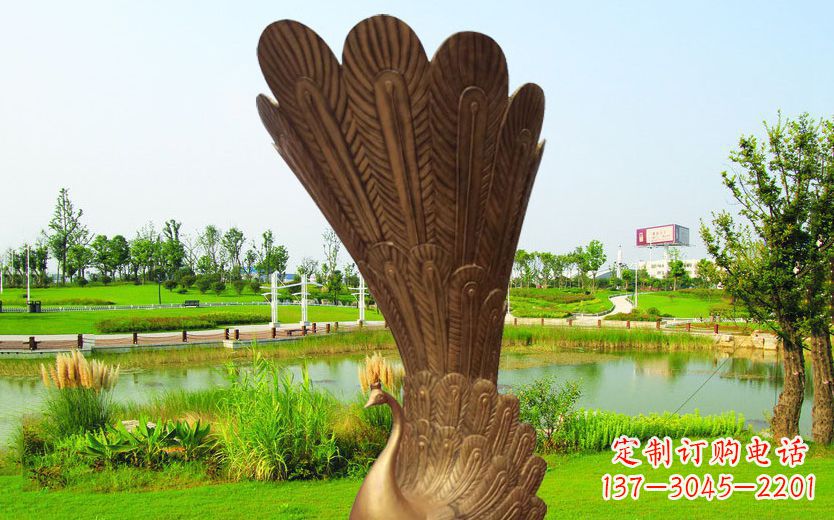 益阳不锈钢孔雀展翅高飞