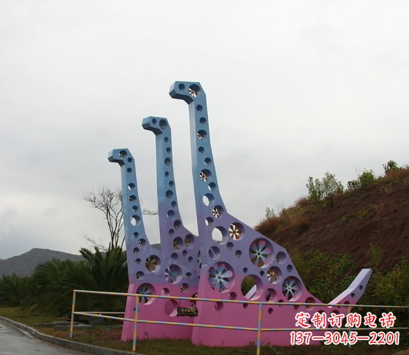 益阳不锈钢恐龙雕塑精致的古代艺术