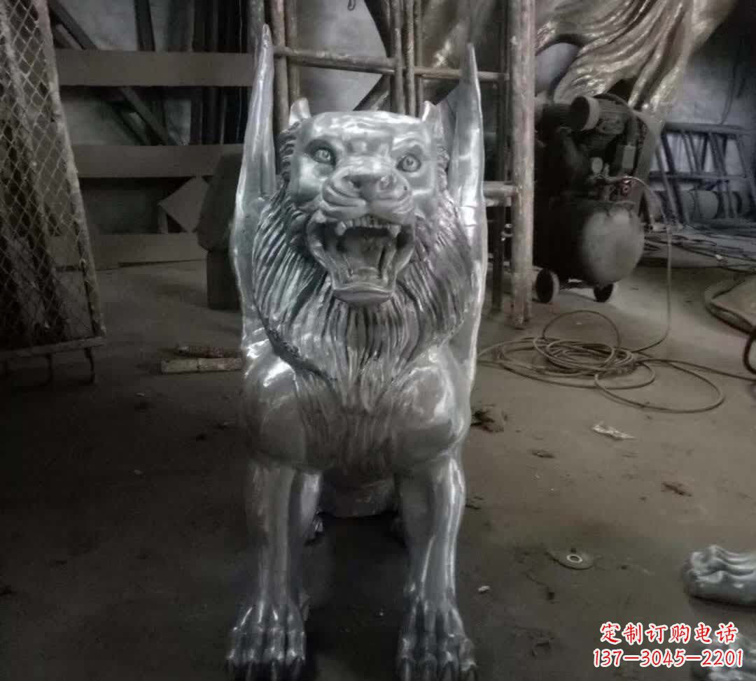 益阳不锈钢老虎雕塑经典的艺术品