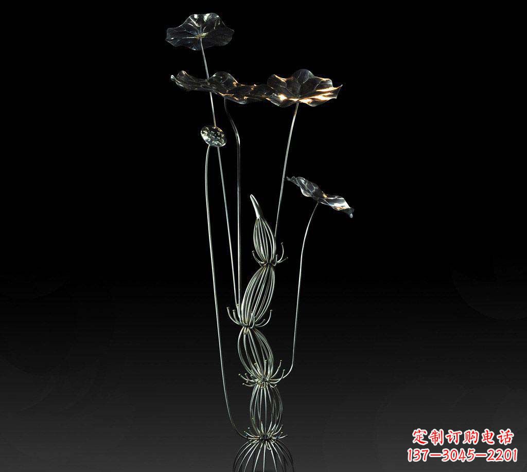 益阳不锈钢荷叶雕塑精致优雅的艺术宝藏