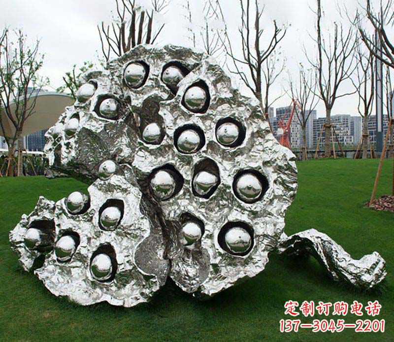 益阳不锈钢莲蓬雕塑——精美极致的艺术品