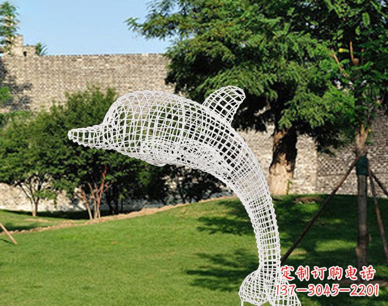 益阳不锈钢海豚雕塑让海洋之美永存
