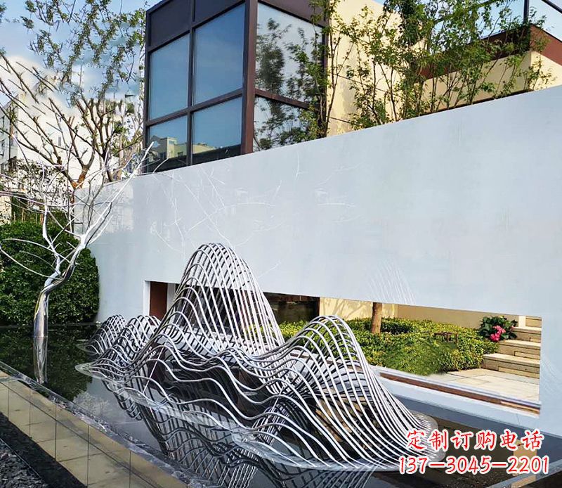 益阳不锈钢镂空假山雕塑精美外形,细腻工艺