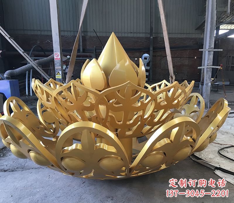 益阳不锈钢莲花雕塑精美绝伦
