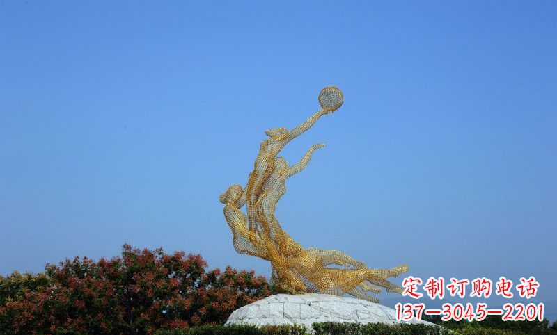 益阳精致的不锈钢女排雕塑