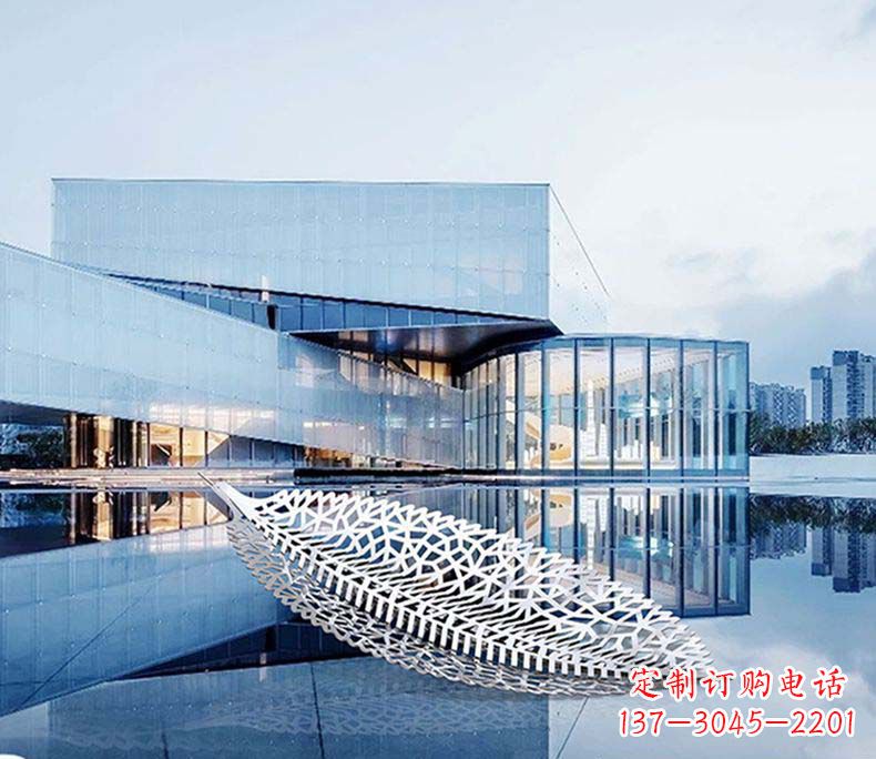 益阳不锈钢树叶雕塑——精美绝伦