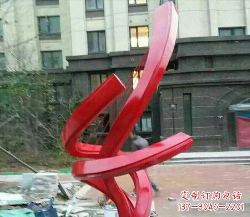 益阳不锈钢螺旋飘带雕塑