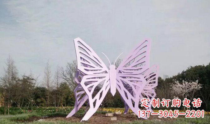 益阳不锈钢蝴蝶雕塑美丽的艺术装点