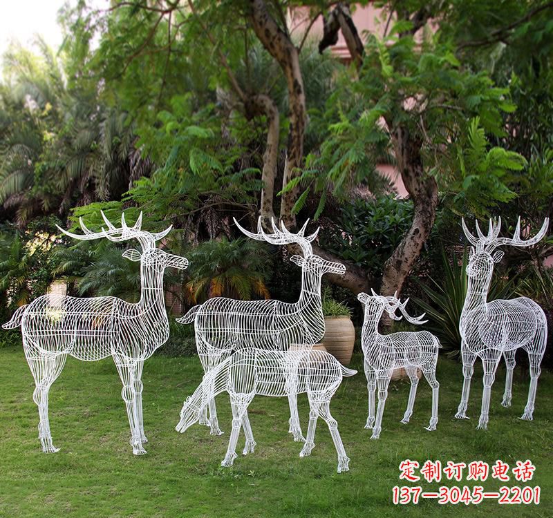益阳不锈钢梅花鹿雕塑美丽的象征