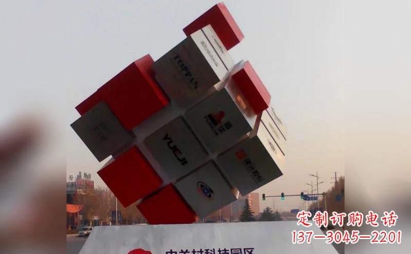 益阳不锈钢魔方雕塑艺术精灵的精彩表现