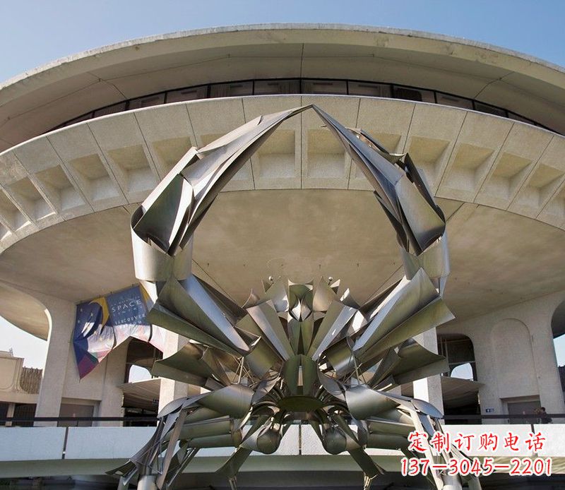 益阳不锈钢螃蟹雕塑美观耐候的户外装饰