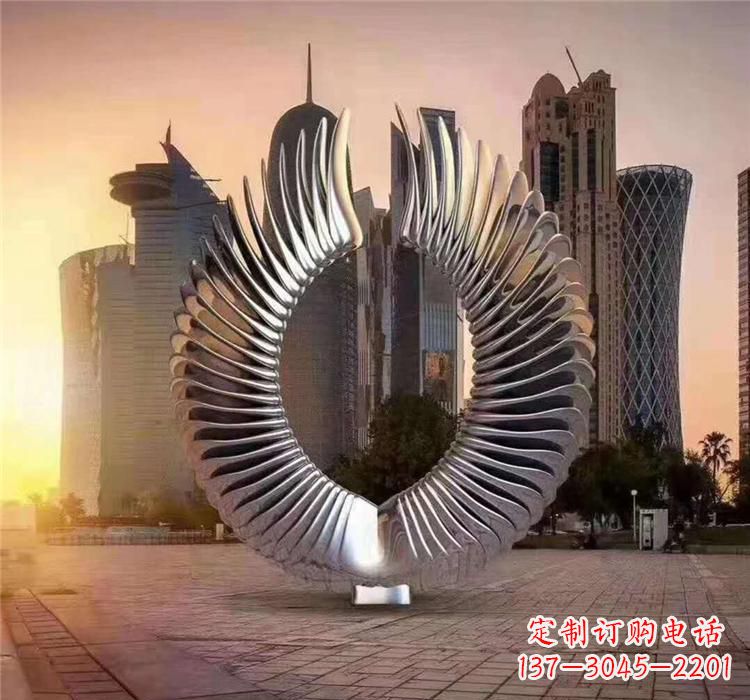 益阳不锈钢喷泉雕塑灵动的艺术美学