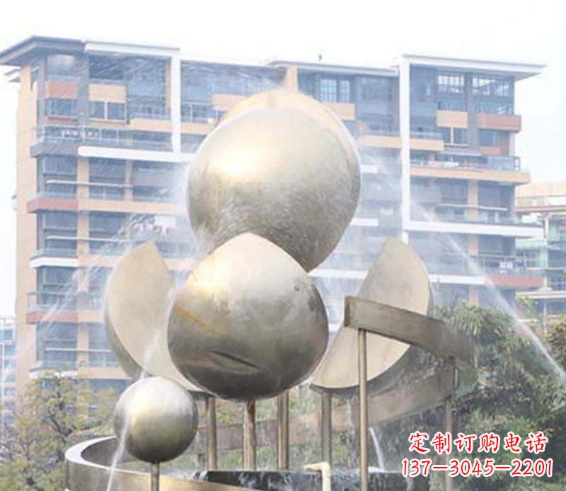 益阳不锈钢喷泉雕塑美丽与自然的完美结合