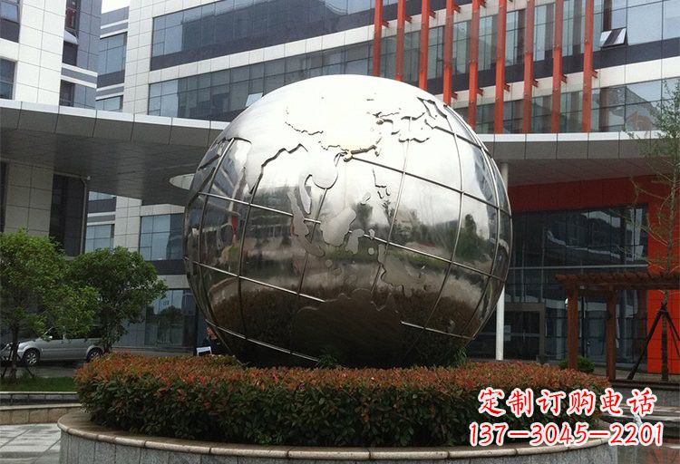 益阳不锈钢地球雕塑传递环保意识