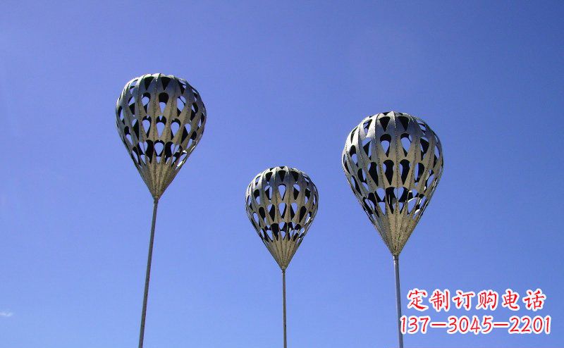 益阳不锈钢气球雕塑把美丽带回大自然