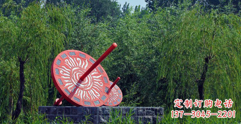 益阳不锈钢日晷校园雕塑点亮校园时光