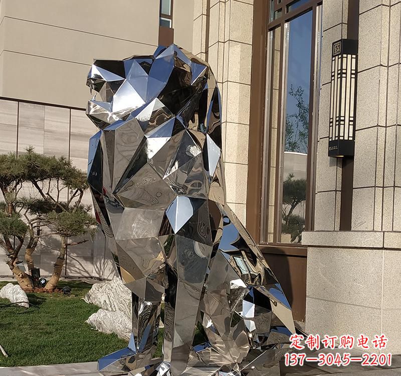 益阳不锈钢狮子雕塑精美而又富有艺术感