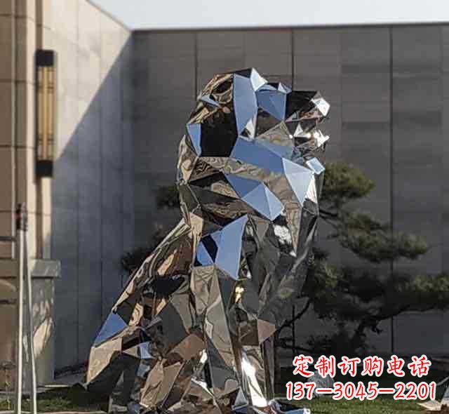 益阳不锈钢狮子雕塑象征力量与美丽