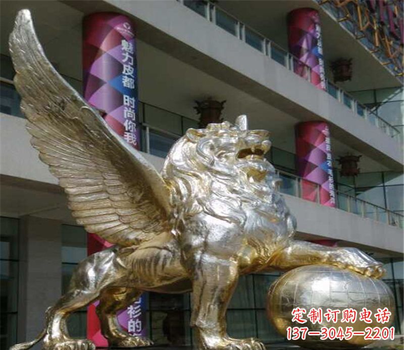 益阳不锈钢狮子雕塑象征力量与美