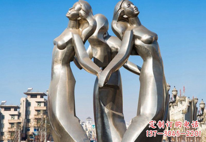 益阳不锈钢女孩雕塑