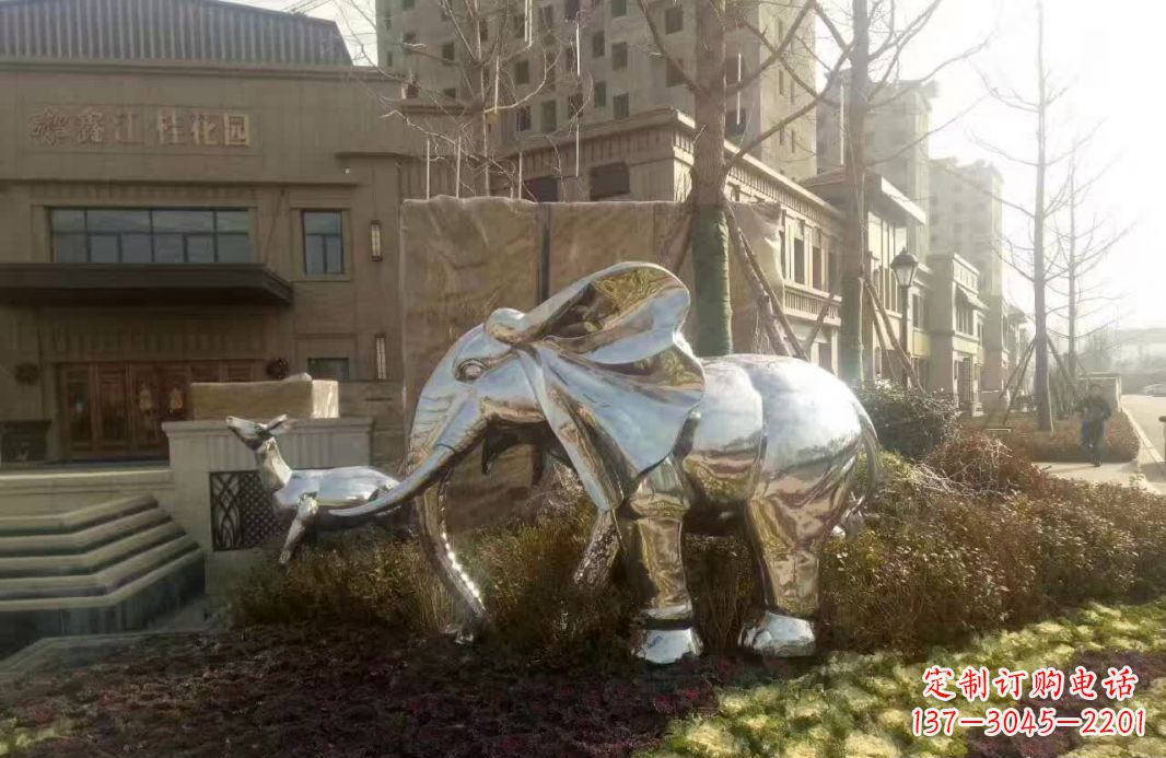 益阳不锈钢大象雕塑——美轮美奂的艺术精品
