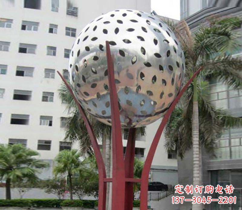 益阳镂空树叶雕塑——给校园景观增添灵动之美