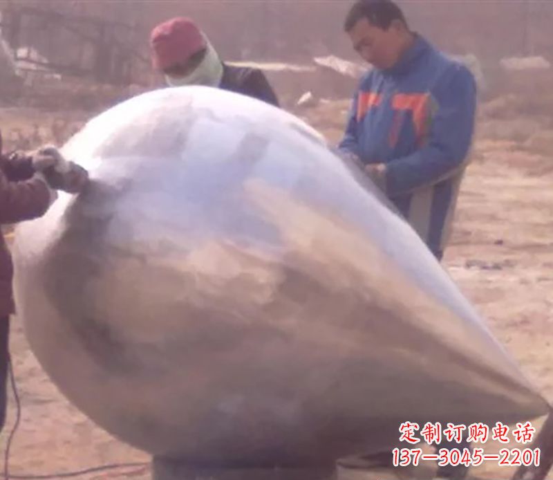 益阳不锈钢水滴雕塑精致美丽的艺术品