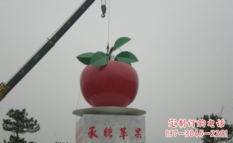 益阳不锈钢苹果雕塑艺术与美学的完美结合