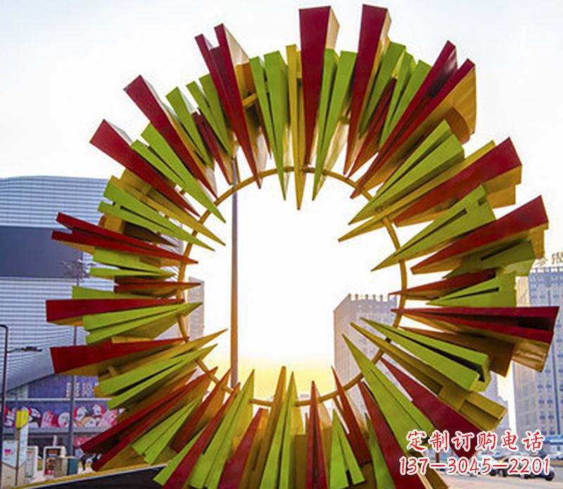 益阳绚烂太阳,精美不锈钢太阳花雕塑