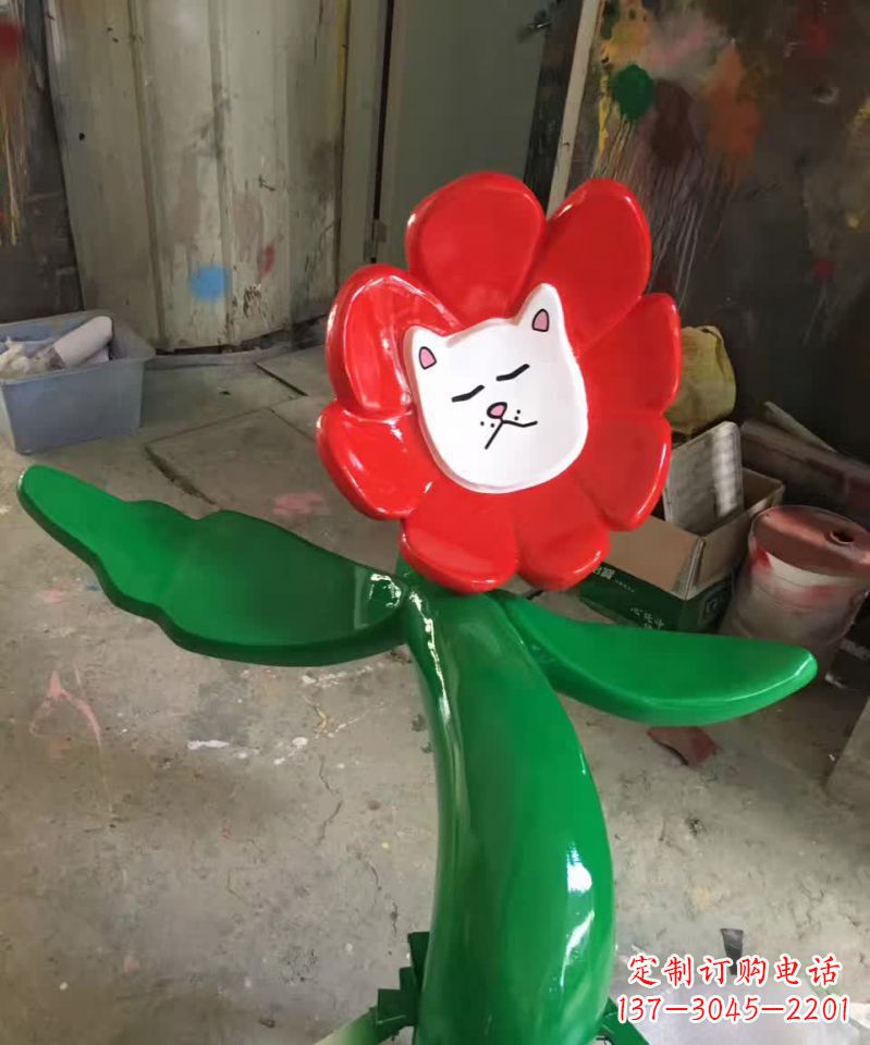 益阳不锈钢太阳花雕塑美丽的景观装饰